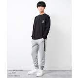 ラインロゴスウェットパンツ ボトムス ストレッチ | 子ども服 SHUSHU | 詳細画像9 