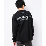 ブラック | EMANCIPATE リフレクター ロングTシャツ | 子ども服 SHUSHU