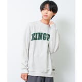 オートミール | KINGPINビッグトレーナー トップス スウェット | 子ども服 SHUSHU