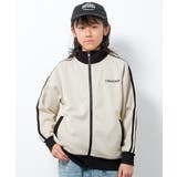 グレイッシュベージュ | CONVERSE 別注袖ライントラックジャケット ブルゾン | 子ども服 SHUSHU