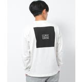 オフホワイト | CONVERSE 別注バックスクエアプリントロングTシャツ カットソー | 子ども服 SHUSHU
