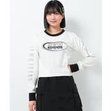 オフホワイト | リンガーショート丈ロングTシャツ トップス ロンT | 子ども服 SHUSHU