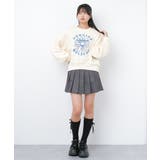 裏起毛フラワープリントプルオーバー トレーナー トップス | 子ども服 SHUSHU | 詳細画像4 