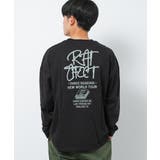 ブラック | THREE SEASONS ロゴスーパービッグロングTシャツ | 子ども服 SHUSHU