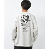 オートミール | THREE SEASONS ロゴスーパービッグロングTシャツ | 子ども服 SHUSHU