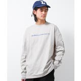 ライトグレー | 袖ロゴプリントロングTシャツ トップス ロンT | 子ども服 SHUSHU