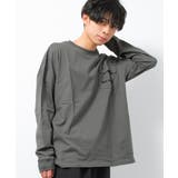 カーキ | フラップポケットロングTシャツ トップス ロンT | 子ども服 SHUSHU