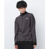 裏起毛ハーフジップ袖ライントレーナー トップス スウェット | 子ども服 SHUSHU | 詳細画像5
