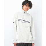 オートミール | 裏起毛1971ハーフZIPトレーナー トップス スウェット | 子ども服 SHUSHU