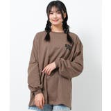 バックWOLFDOGプリントロングTシャツ トップス ロンT | 子ども服 SHUSHU | 詳細画像4