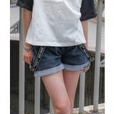 サス付デニムショートパンツ ボトムス 半ズボン | 子ども服 SHUSHU | 詳細画像2