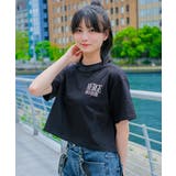ロゴワイドクロップドTシャツ トップス 半袖 | 子ども服 SHUSHU | 詳細画像3
