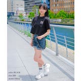 ロゴワイドクロップドTシャツ トップス 半袖 | 子ども服 SHUSHU | 詳細画像8
