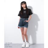 袖ハートオーガンジー刺繍Tシャツ トップス 半袖 | 子ども服 SHUSHU | 詳細画像11 