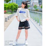 ショート丈ロゴアップリケTシャツ トップス 半袖 | 子ども服 SHUSHU | 詳細画像3