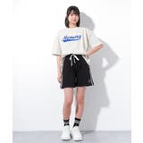 ショート丈ロゴアップリケTシャツ トップス 半袖 | 子ども服 SHUSHU | 詳細画像5