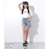 ショート丈ロゴアップリケTシャツ トップス 半袖 | 子ども服 SHUSHU | 詳細画像8