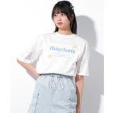 オフホワイト | デイジーチャーム刺繍Tシャツ トップス 半袖 | 子ども服 SHUSHU