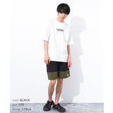 ブラック | 配色切替スイムショートパンツ 水着 ビーチパンツ | 子ども服 SHUSHU