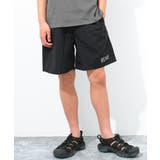 ブラック | リフレクタープリントスイムショートパンツ 水着 ビーチパンツ | 子ども服 SHUSHU