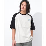 オフホワイト×ブラック | ラグランワンポイント半袖Tシャツ トップス 半袖 | 子ども服 SHUSHU