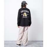 CONVERSE 別注スニーカーロゴプリントロングTシャツ カットソー | 子ども服 SHUSHU | 詳細画像6 