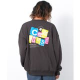 チャコールグレー | CONVERSE 別注バックプリント裏起毛トレーナー トップス | 子ども服 SHUSHU