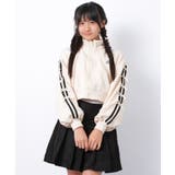 アイボリー | リボンショートジャケット アウター 裏起毛 | 子ども服 SHUSHU