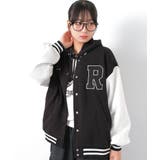 ブラック | 裏起毛スタジャン アウター あったか | 子ども服 SHUSHU