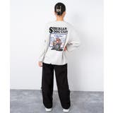 裏起毛ウルフプリントトレーナー トップス あったか | 子ども服 SHUSHU | 詳細画像8 