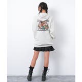 裏起毛ウルフプリントフーディー トップス あったか | 子ども服 SHUSHU | 詳細画像10 