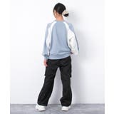 袖切替ラグラン配色プルオーバー トレーナー 裏毛 | 子ども服 SHUSHU | 詳細画像9