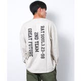 オートミール | GREAT FUTUREスーパーBIGロングTシャツ トップス | 子ども服 SHUSHU