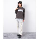 ラバーロゴプリントロングTシャツ トップス ロンT | 子ども服 SHUSHU | 詳細画像9