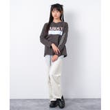 ラバーロゴプリントロングTシャツ トップス ロンT | 子ども服 SHUSHU | 詳細画像10