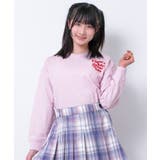 ピンク | 接触冷感ワイド短丈ロングTシャツ トップス ロンT | 子ども服 SHUSHU