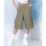 カーキ | ワークワイドハーフパンツ ボトムス 子供服 | 子ども服 SHUSHU