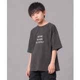 3段ロゴプリントスーパービッグTシャツ トップス カットソー | 子ども服 SHUSHU | 詳細画像2