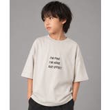 3段ロゴプリントスーパービッグTシャツ トップス カットソー | 子ども服 SHUSHU | 詳細画像4