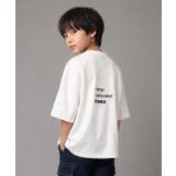 3段ロゴプリントスーパービッグTシャツ トップス カットソー | 子ども服 SHUSHU | 詳細画像14