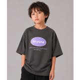 チャコール | anyoneサークルロゴプリントTシャツ トップス カットソー | 子ども服 SHUSHU