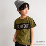 カーキ | リフレクタープリントナイロン切替Tシャツ トップス 半袖 | 子ども服 SHUSHU