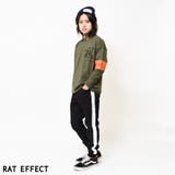 腕章＆バックプリントロングTシャツ トップス カットソー | 子ども服 SHUSHU | 詳細画像8 