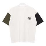 オフホワイト | 袖配色ポケット付スーパービッグTシャツ トップス カットソー | 子ども服 SHUSHU
