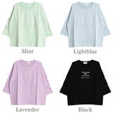 オーガンジーハート七分袖Tシャツ トップス ロンT | 子ども服 SHUSHU | 詳細画像11