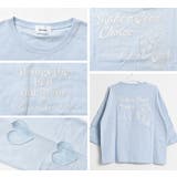 オーガンジーハート七分袖Tシャツ トップス ロンT | 子ども服 SHUSHU | 詳細画像12