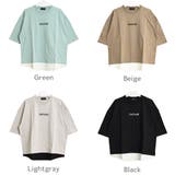 裾レイヤード五分袖Tシャツ トップス ロンT | 子ども服 SHUSHU | 詳細画像7