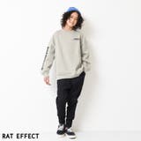 裏起毛袖プリントスーパービッグトレーナー スウェット トップス | 子ども服 SHUSHU | 詳細画像9 