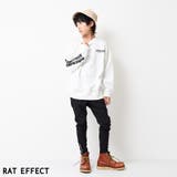 裏起毛袖プリントスーパービッグトレーナー スウェット トップス | 子ども服 SHUSHU | 詳細画像10 