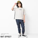 サイドテープ付きバックプリントビックTシャツ カットソー ゆったり | 子ども服 SHUSHU | 詳細画像2 